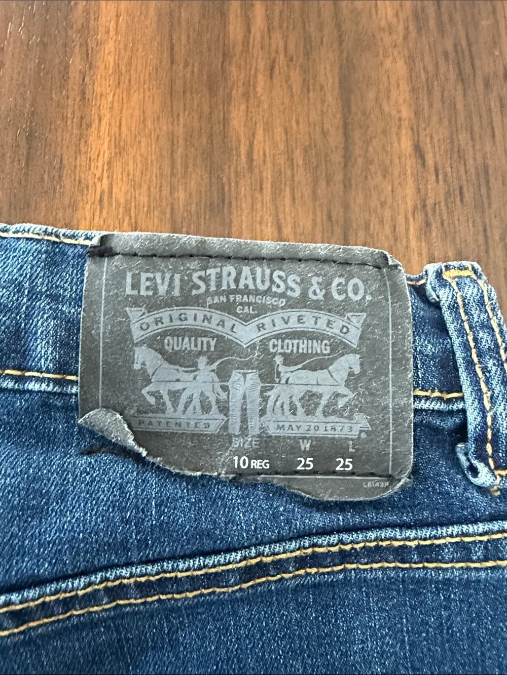 Boys Levi Blue Denim Jeans